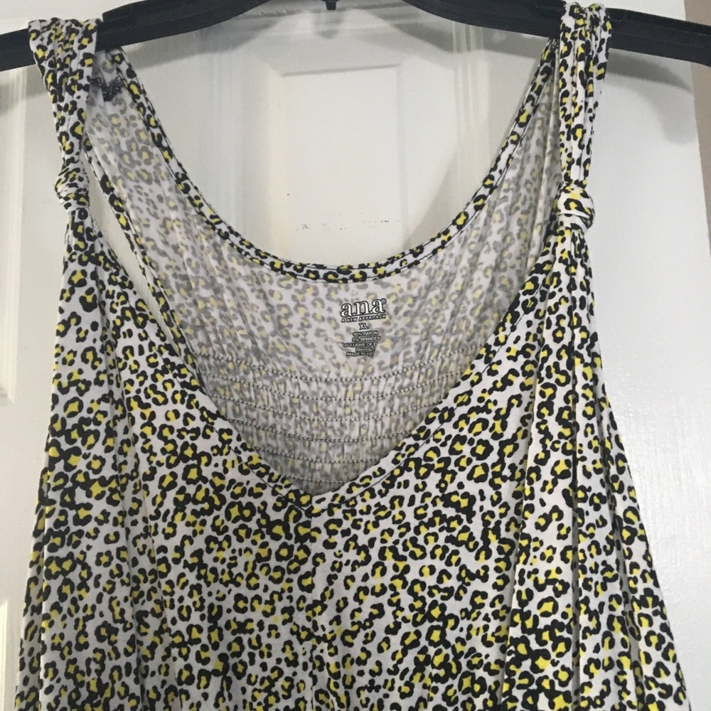 Casual cotton dress with leopard print